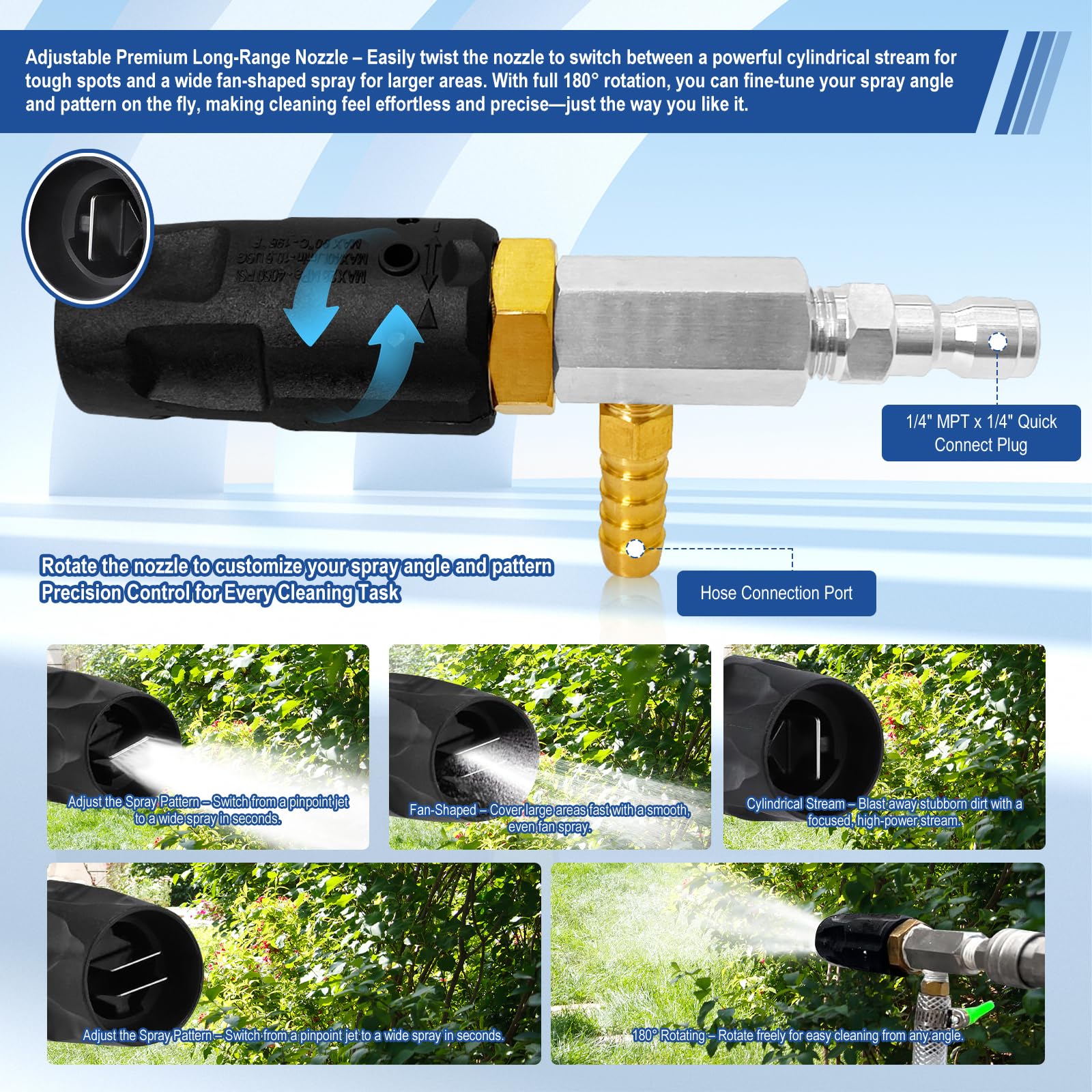 YDHFTYS color-coded proportioner set for exact chemical mixing and consistent cleaning results