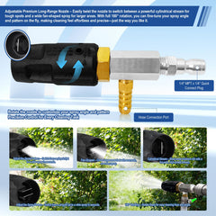 YDHFTYS color-coded proportioner set for exact chemical mixing and consistent cleaning results