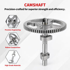 YDO camshaft close-up of gear profile highlighting accurate timing benefit