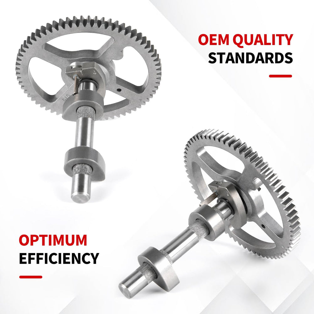 YDO camshaft held in hand showing scale and ease of replacement benefit