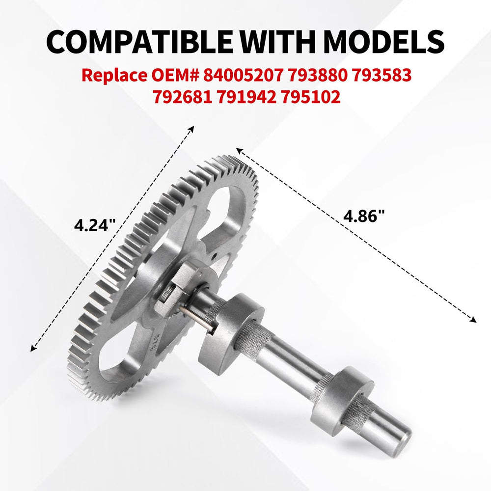 YDO camshaft side angle showing shaft length for correct installation fit