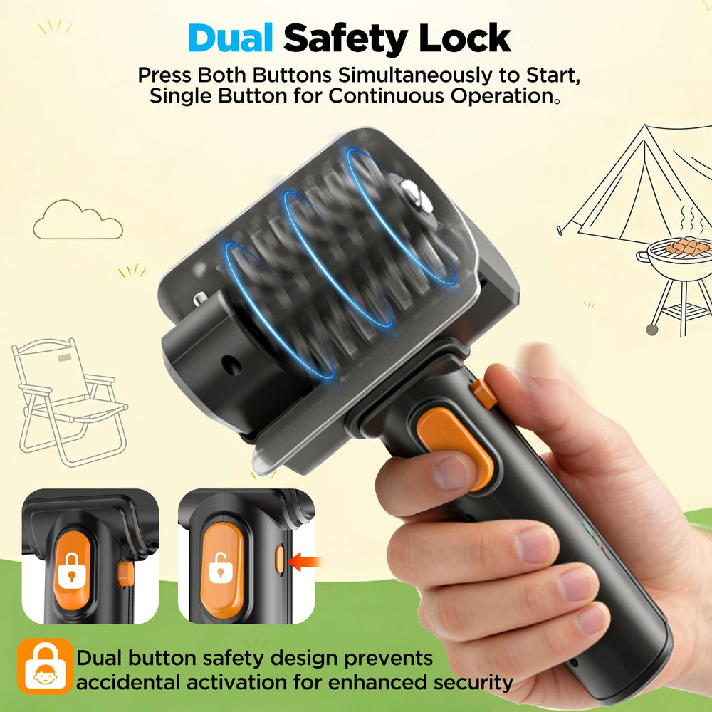 YEBLEM safety glove and accessories laid out — protects hands from bristles