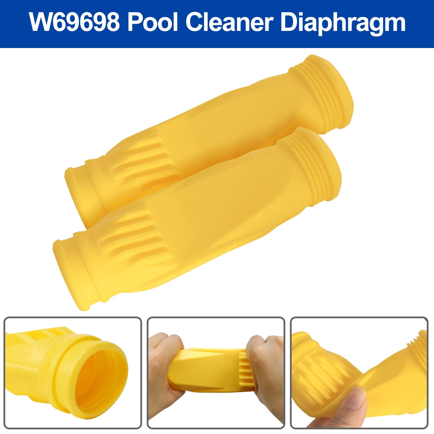 YEECHUN W70327 foot pad bottom profile for smoother pool glide