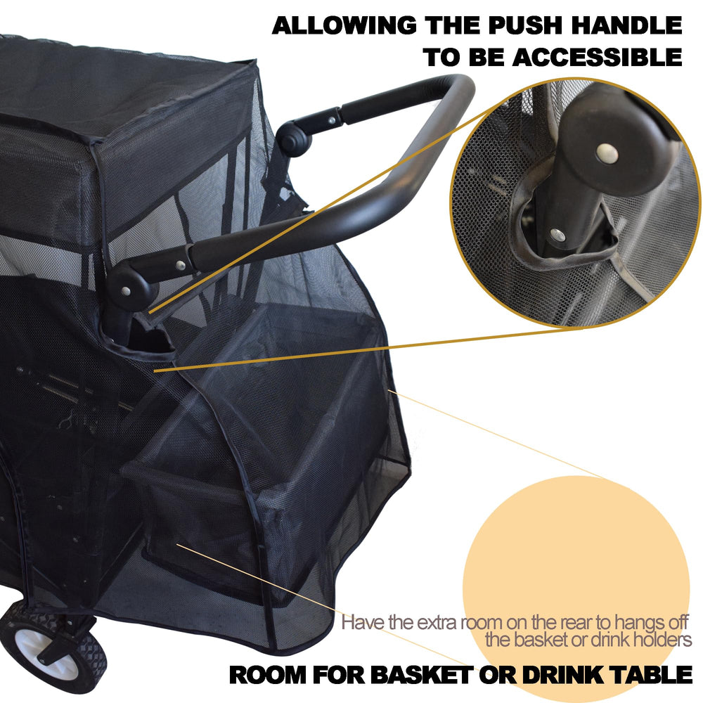 YEEDOIDO rear view with basket clearance preserving storage access