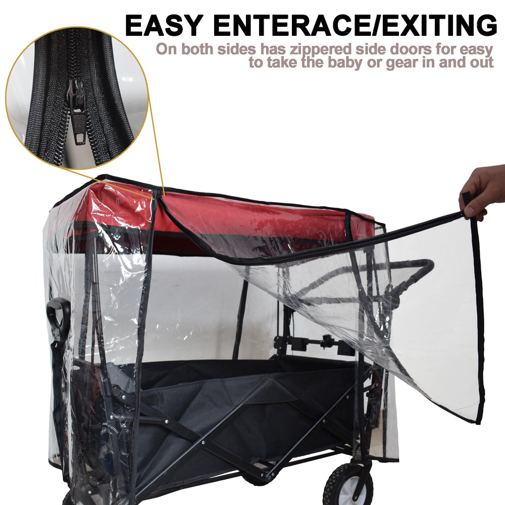 YEEDOIDO zippered side door open for quick access and ventilation