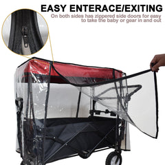 YEEDOIDO zippered side door open for quick access and ventilation