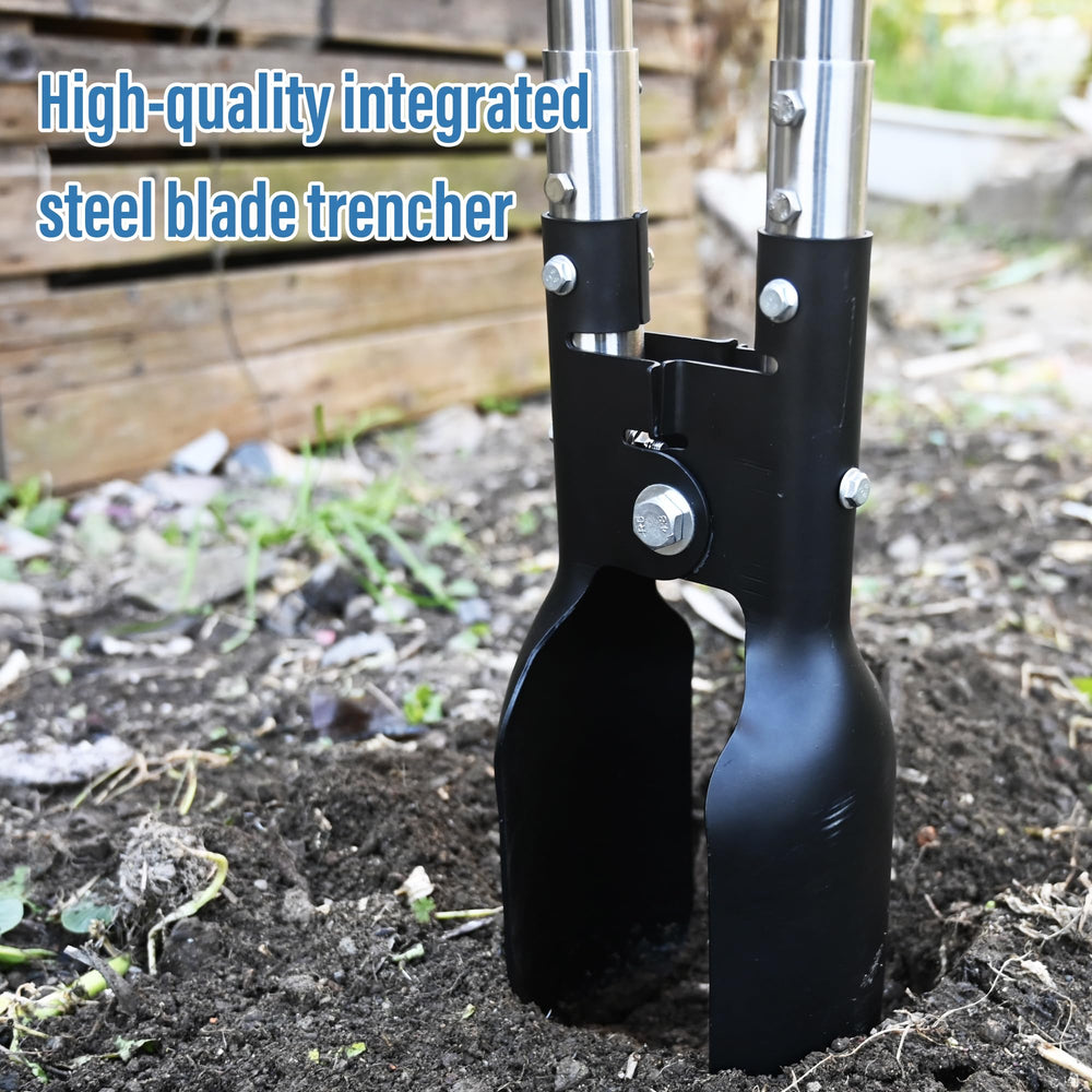 YEELOR digger in use installing fence post speeding excavation