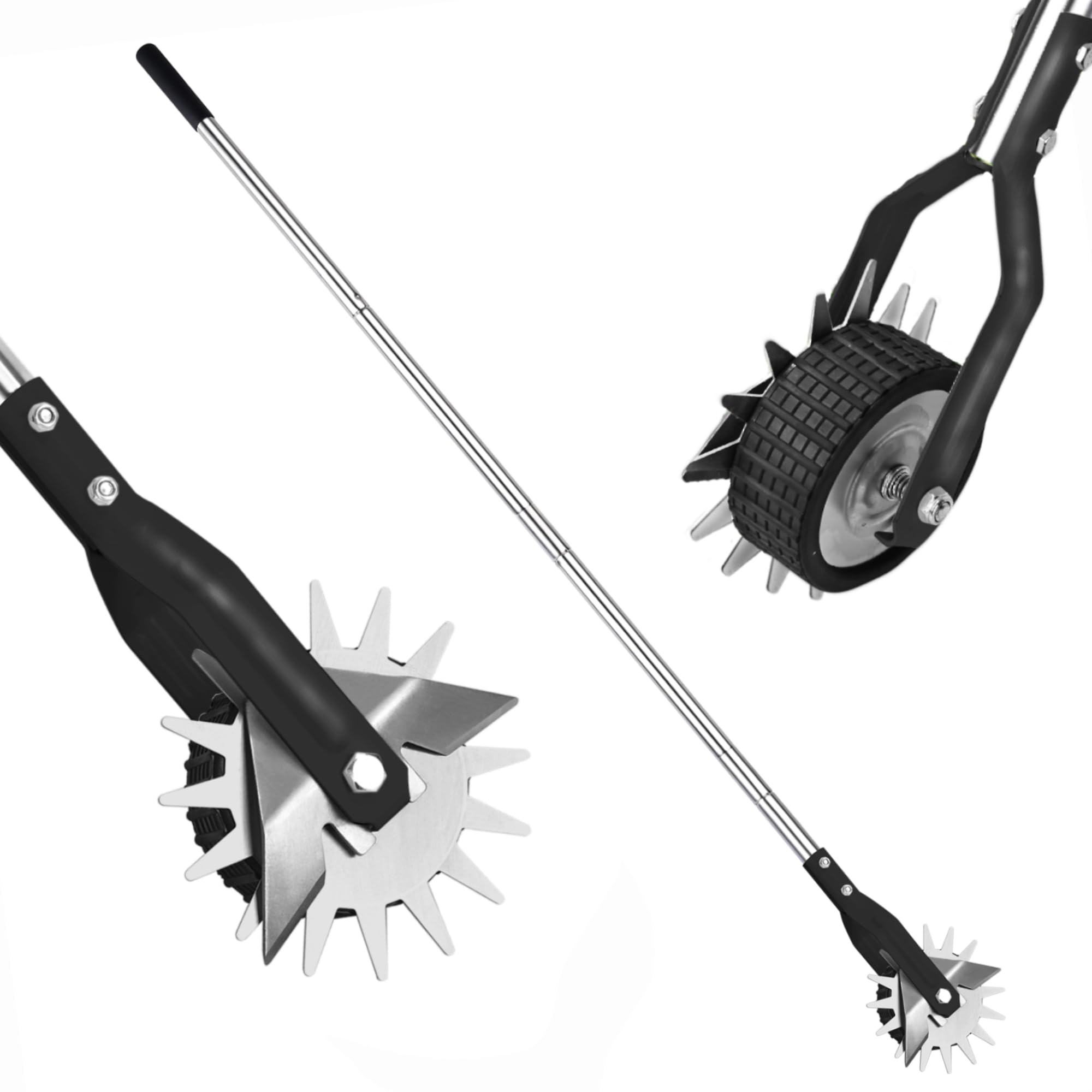 YEELOR front view of edger showing full tool and stable stance benefit