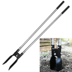 YEELOR front view showing full post hole digger for durable digging