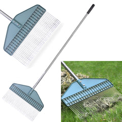 YEELOR front view of thatch rake showing full head and lightweight design benefit