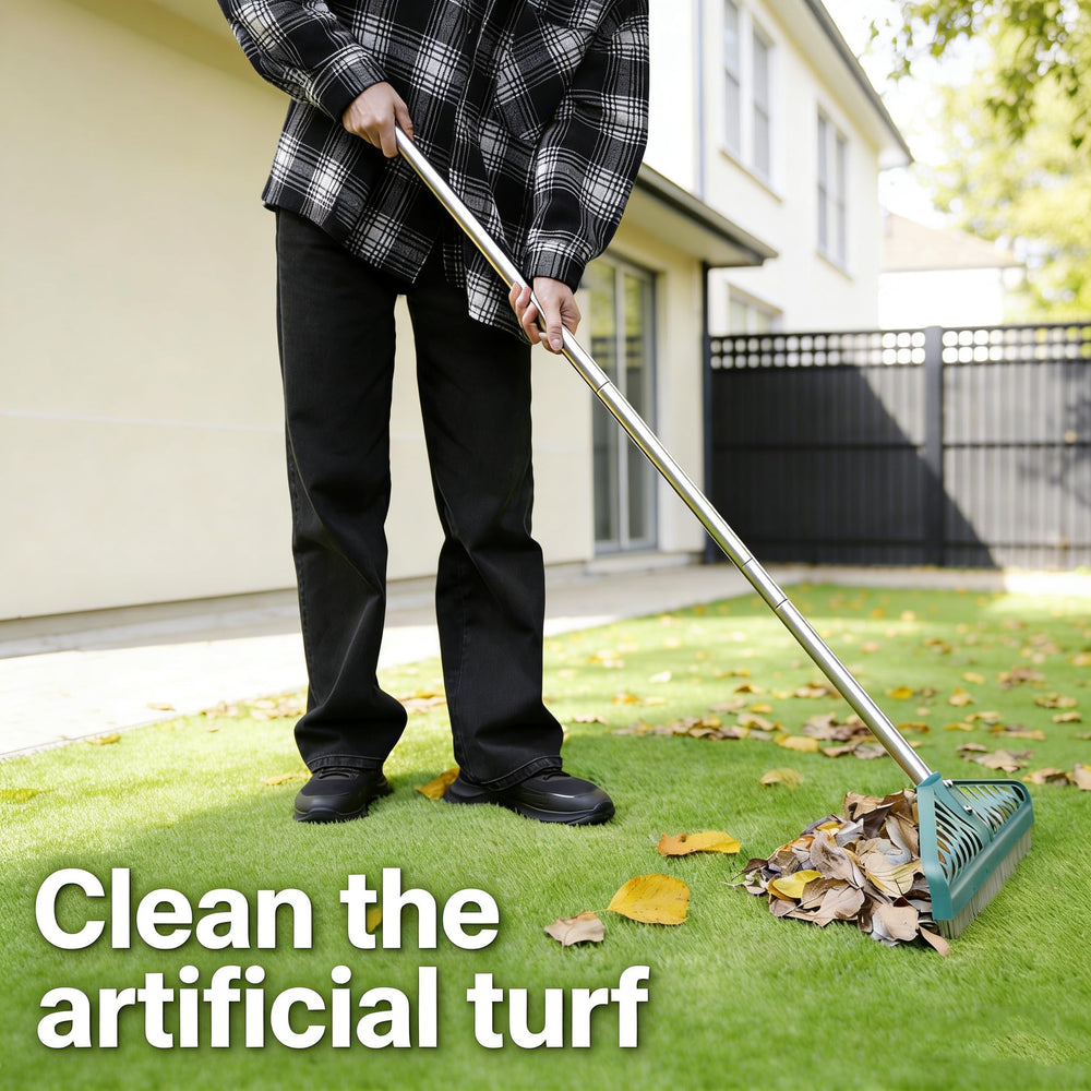 YEELOR compact stored rake with detached handle for easy storage