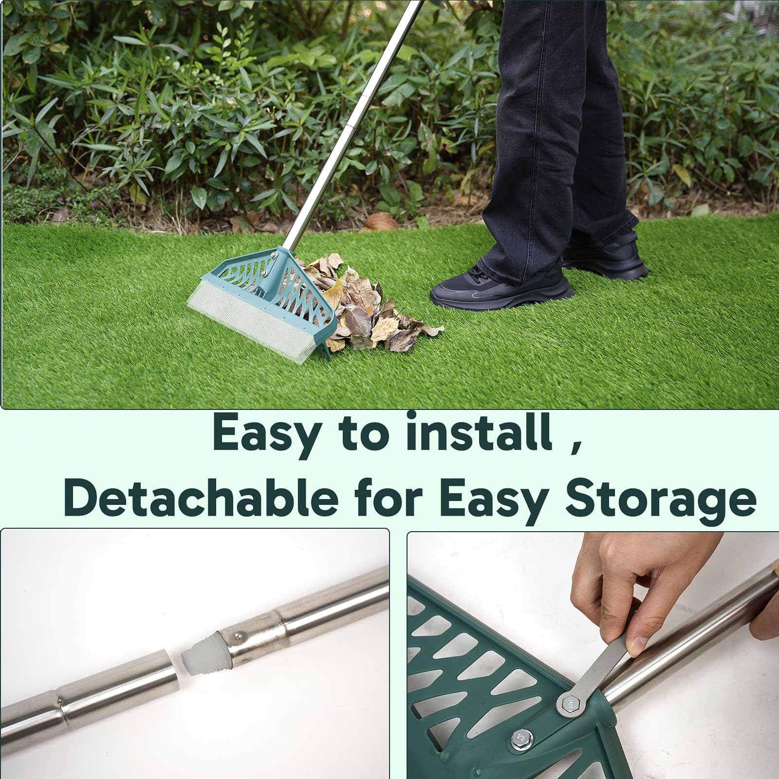 YEELOR extended handle adjusted for ergonomic, back-friendly use