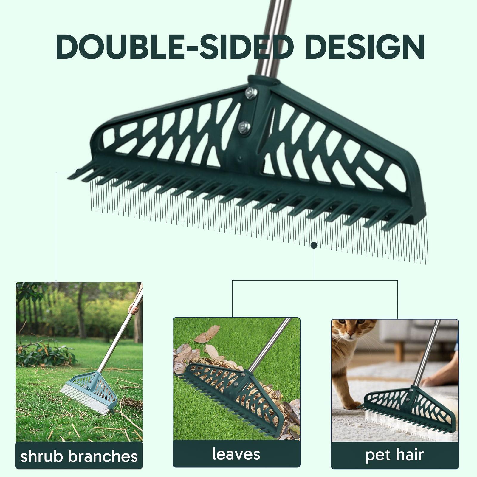 YEELOR fine tooth closeup removing pet hair and small debris efficiently