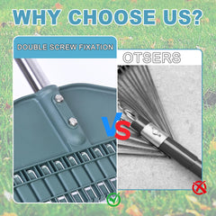 YEELOR adjustable handle set at three lengths to reduce back strain