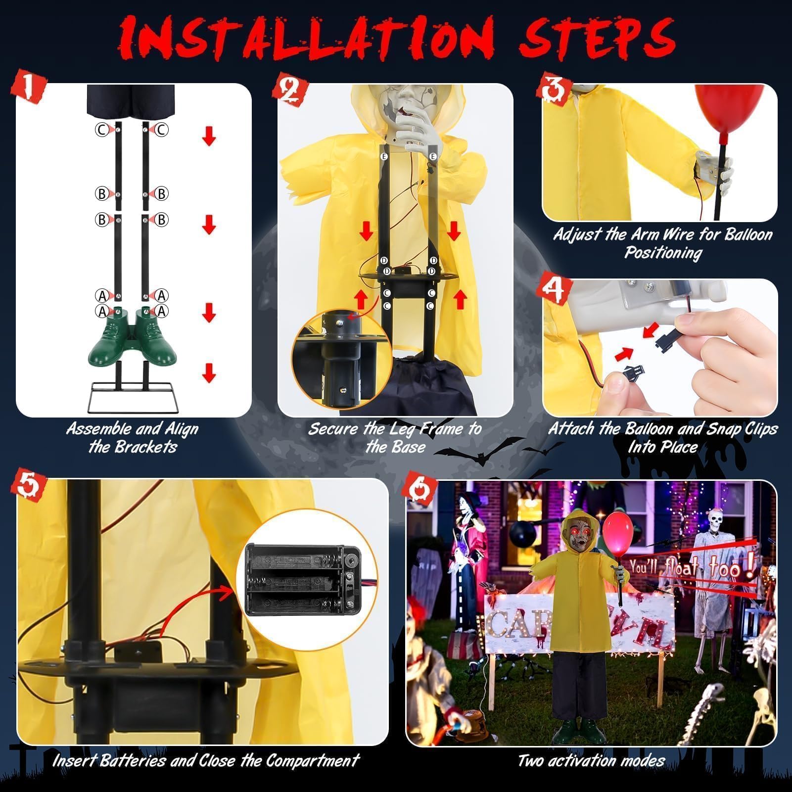 Yeenuo packaged parts and instructions, simplifies fast assembly
