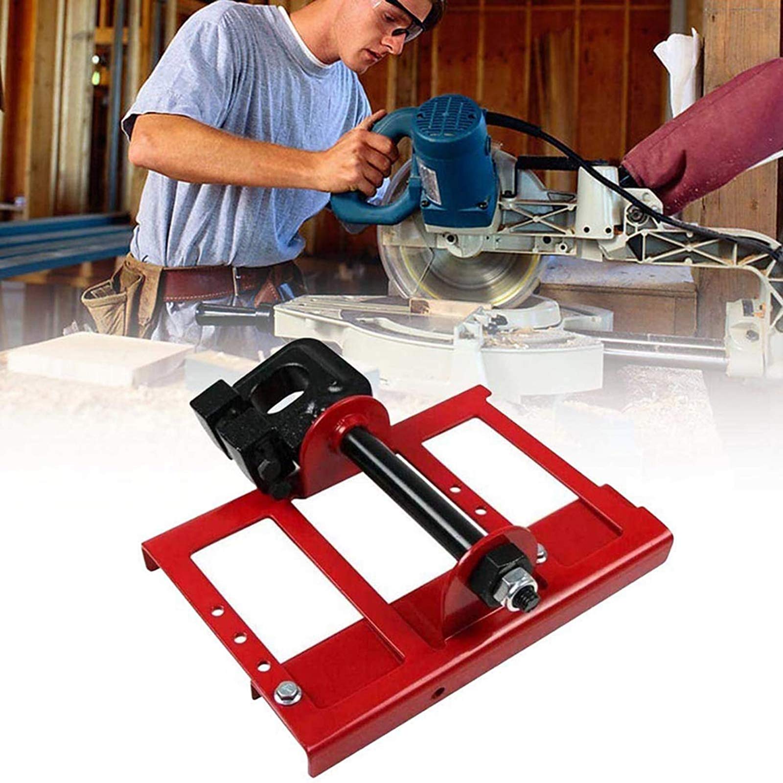 YEFA front view of chainsaw mill attachment showing compact design and portability benefits