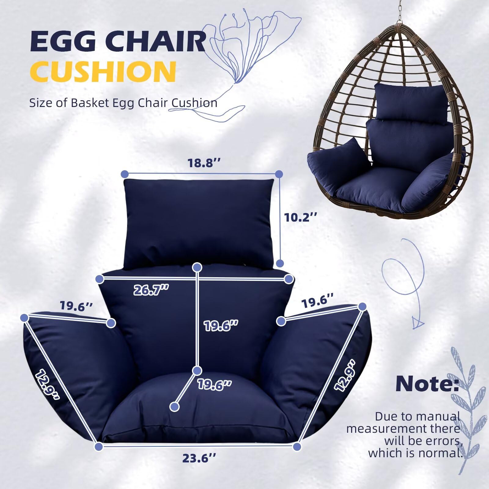 Yefound cushion on patio setting showing stylish look and outdoor relaxation