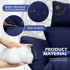 Yefound cushion with zipper-opened cover showing removable design and easy washing
