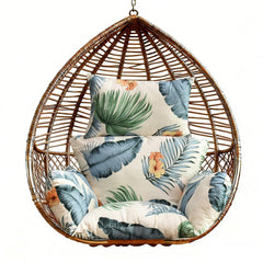 Yefound cushion front view shows floral pattern and plush padding for instant comfort