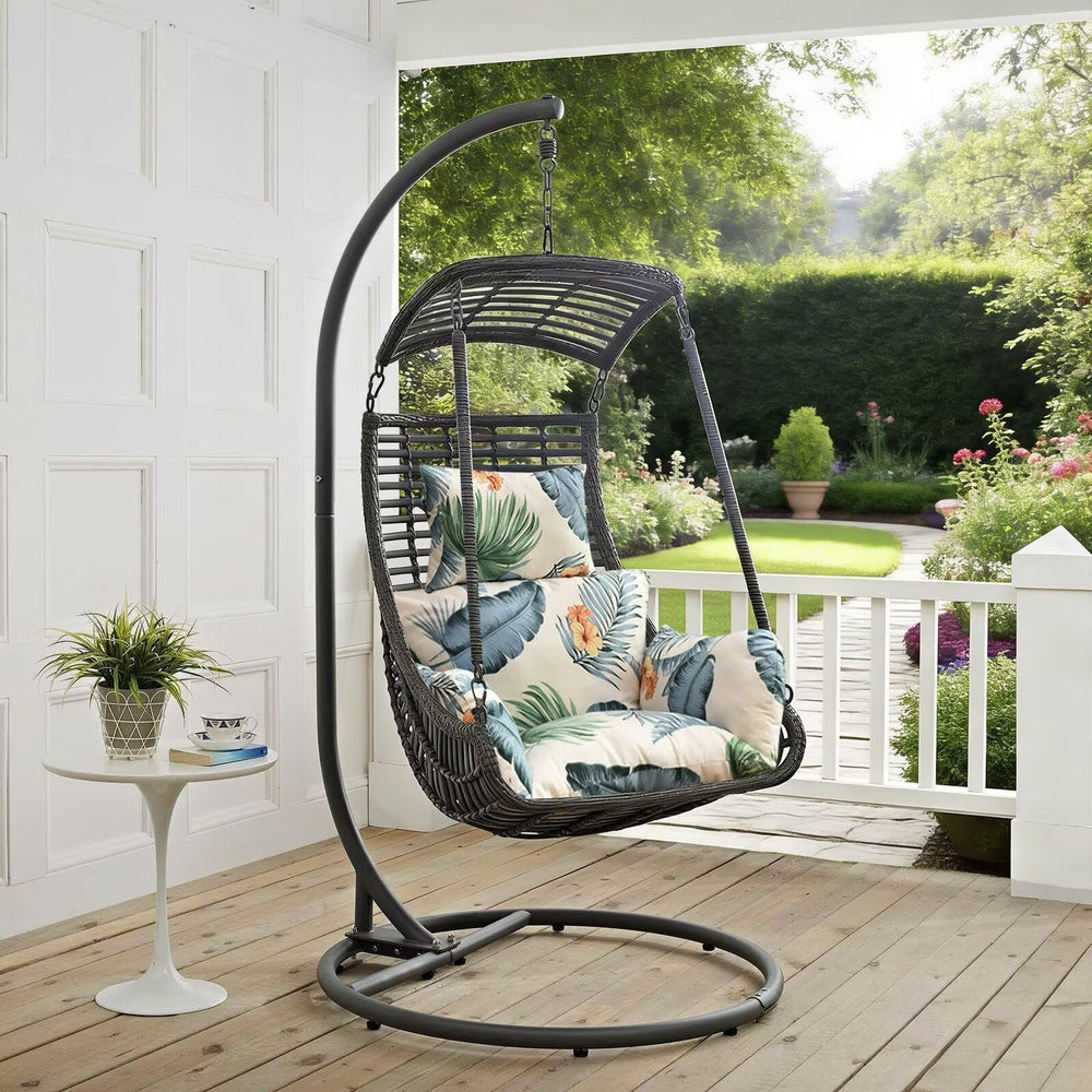 Yefound cushion fitted in an egg chair showing improved comfort and support