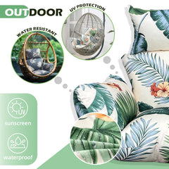 Yefound cushion in use on patio hanging chair adding cozy outdoor comfort