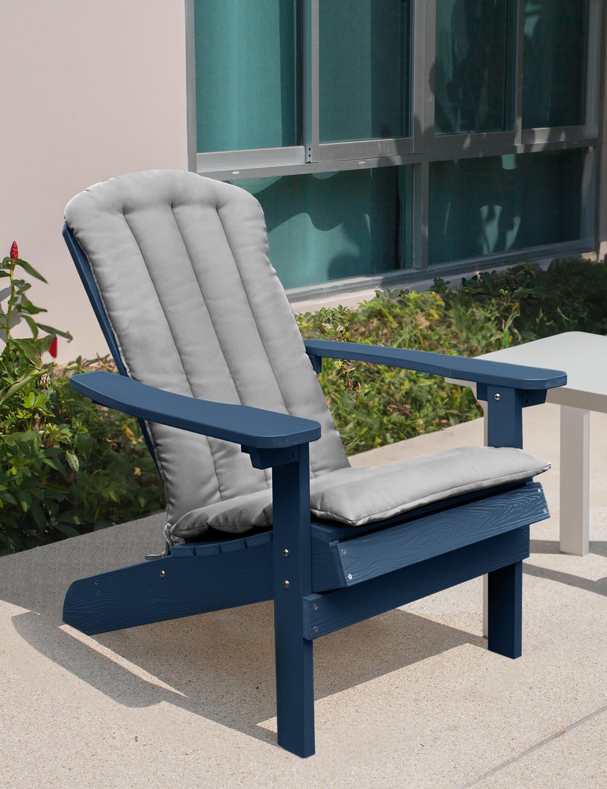 YEFU cushions beside a chair showing scale and proper fit for standard seats