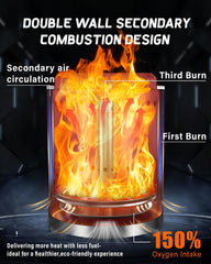 YEFU close-up of stainless steel burn chamber highlighting durable heat-resistant materials