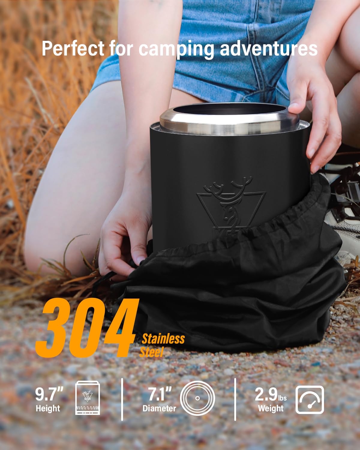 YEFU triangular one-piece stand detail demonstrating anti-tip stability benefit