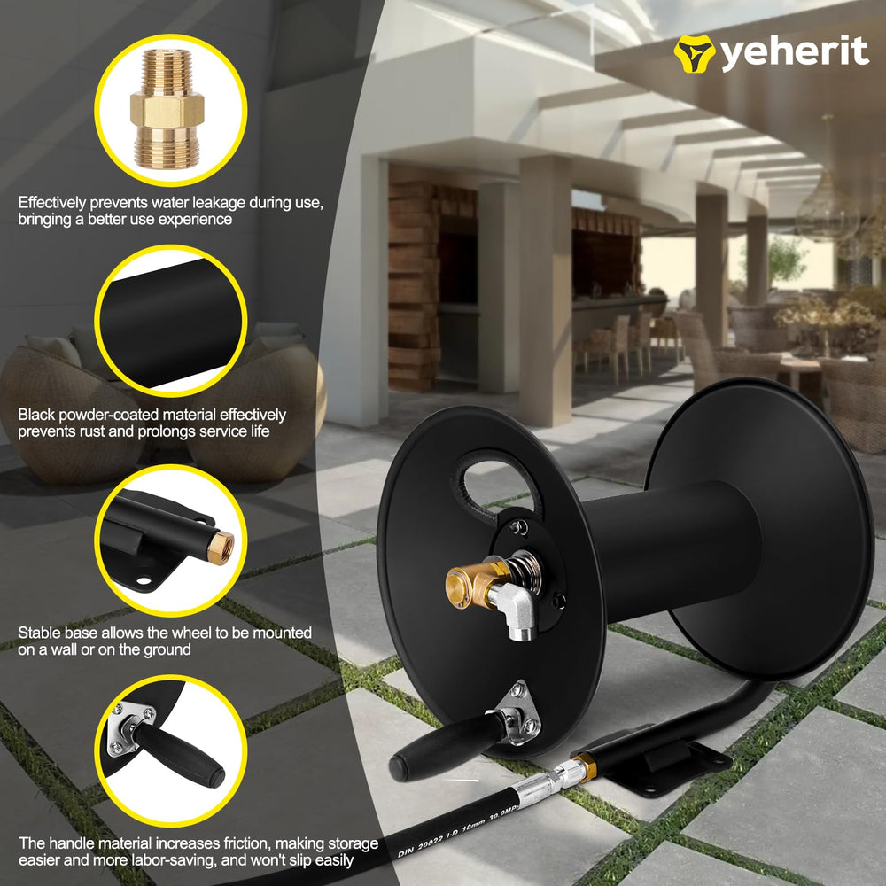YEHERIT close-up of powder-coated finish resisting rust for outdoor use