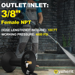 YEHERIT mounted on van rack saving space and improving jobsite mobility