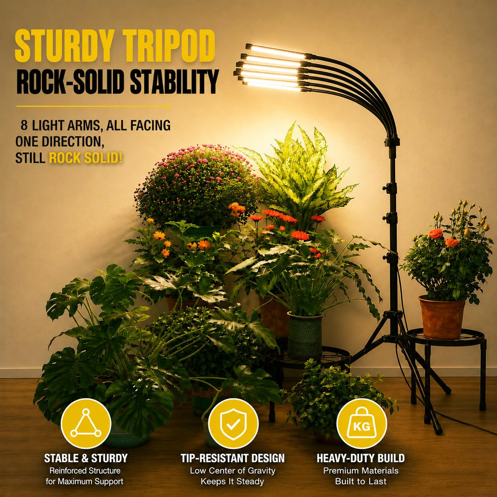 Yehsence flexible gooseneck detail enables precise lamp head angling and focus