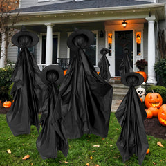 yeload lawn setup at night showing spooky curbside visibility benefit