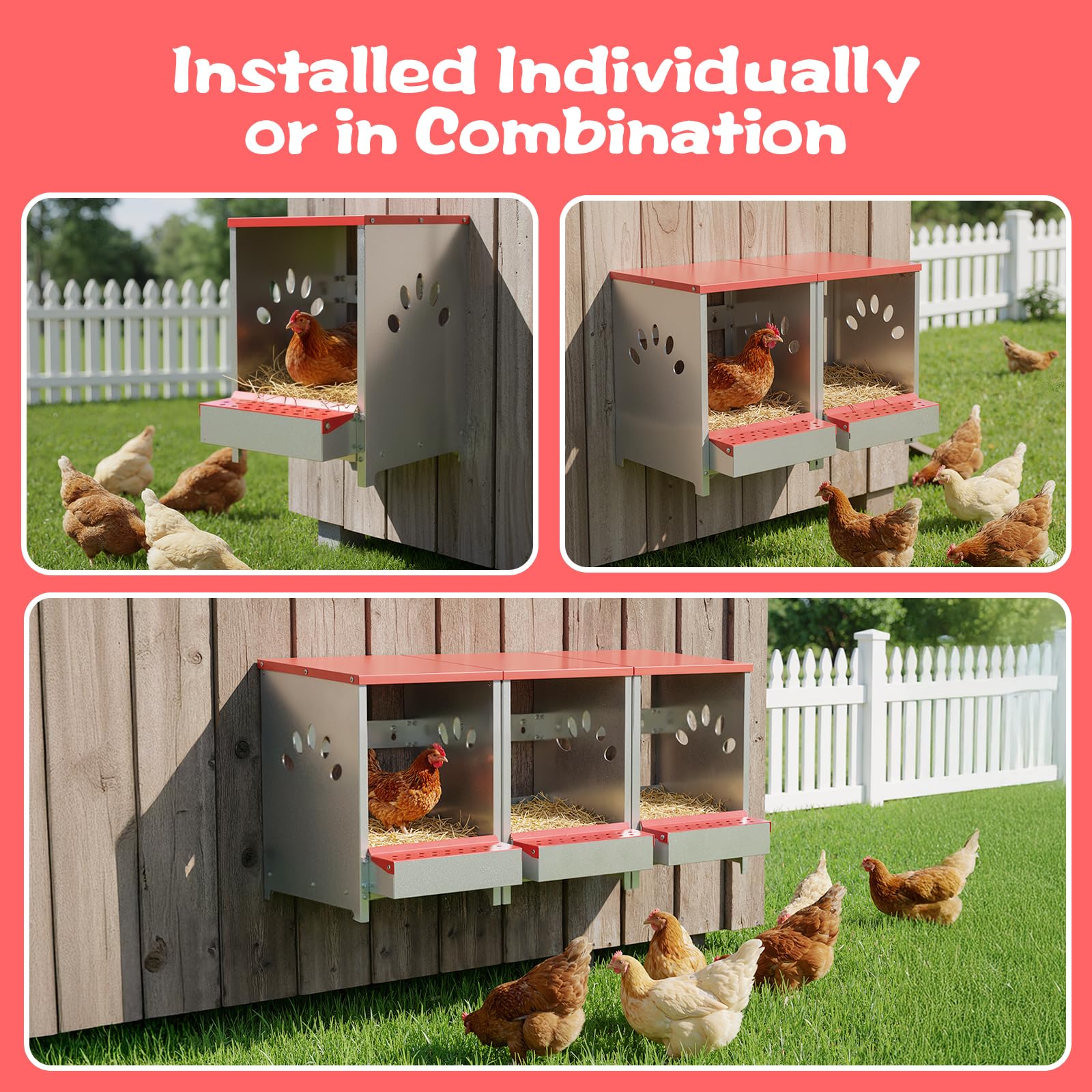 YENAM mounted in coop illustrating secure installation and space-saving benefit
