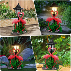 YEPOTUE lantern detail with solar panel and LED highlighting easy solar illumination