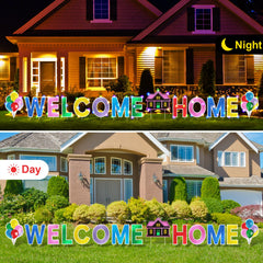 Yerliker LED string lights illuminated on letters at night for high visibility benefit