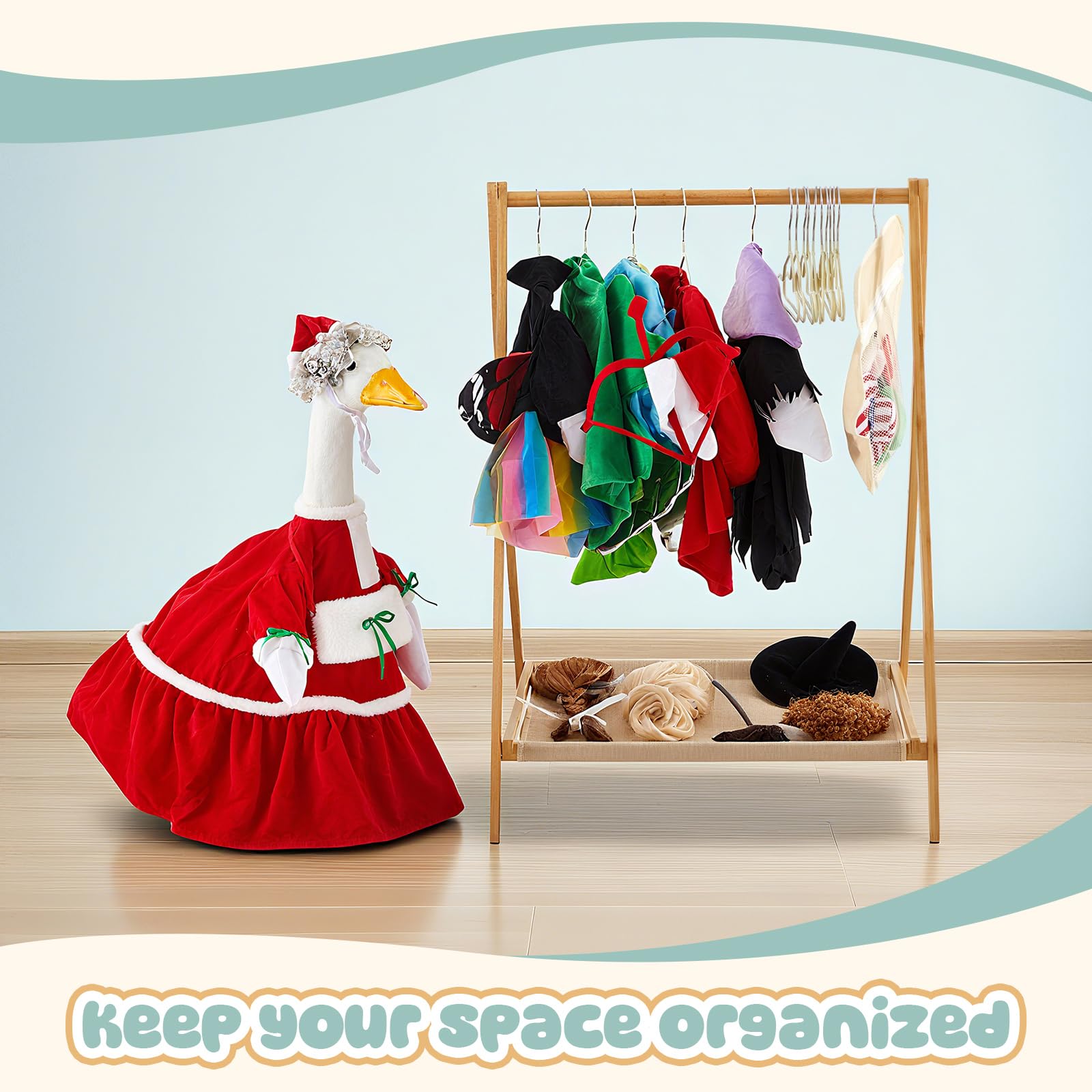 Yerliker rack in use on porch with garments for easy daily access benefit
