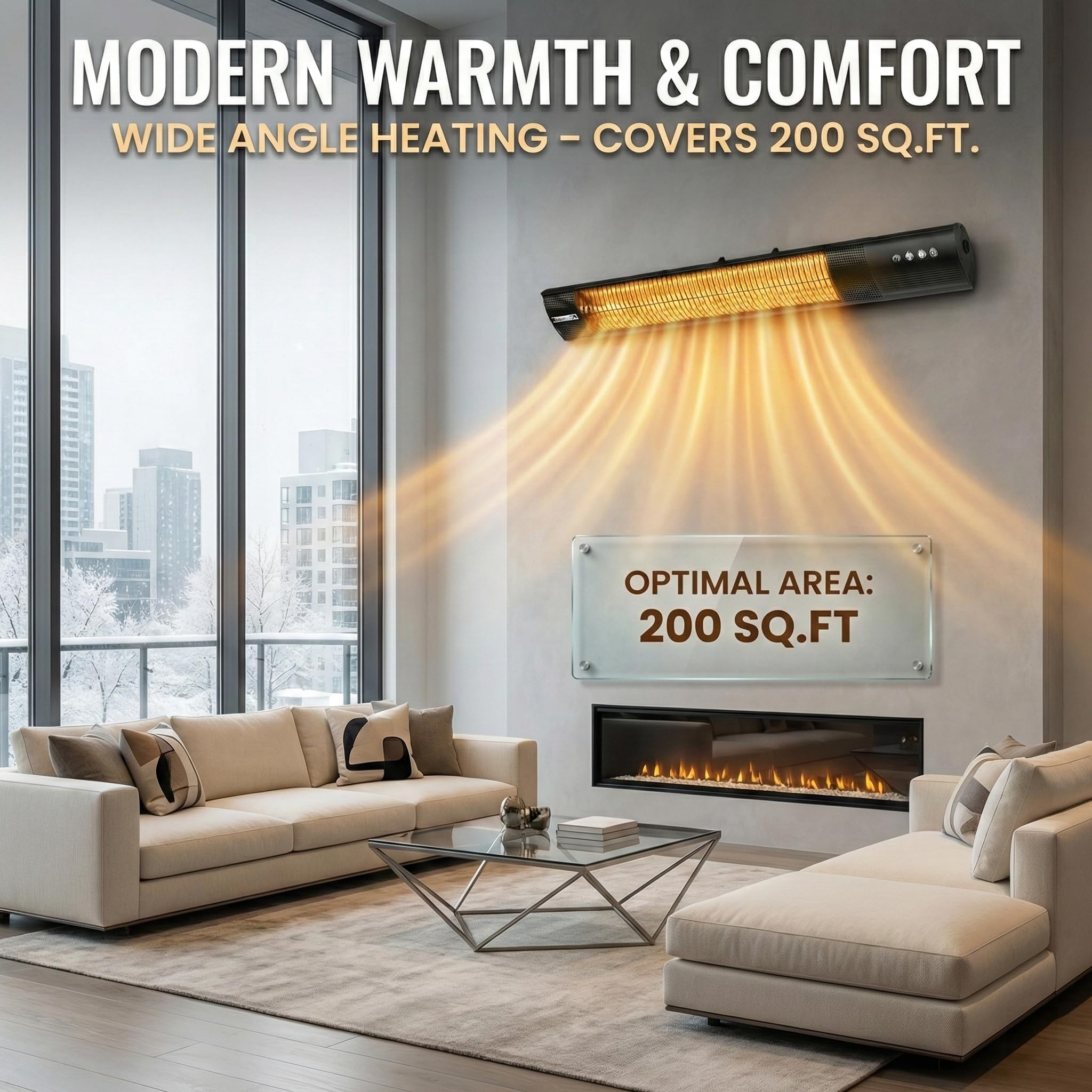 YESERLI carbon tube close-up highlighting durable element and efficient warmth