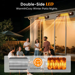 YESERLI close-up of carbon infrared tube highlighting fast efficient heating