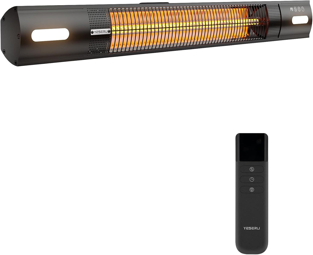 YESERLI front view mounted heater showing sleek profile and reliable warmth