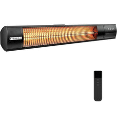 YESERLI front view wall-mounted heater showing sleek profile and fast heat