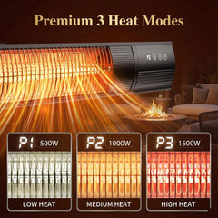 YESERLI heater warming a patio dining area illustrating outdoor comfort
