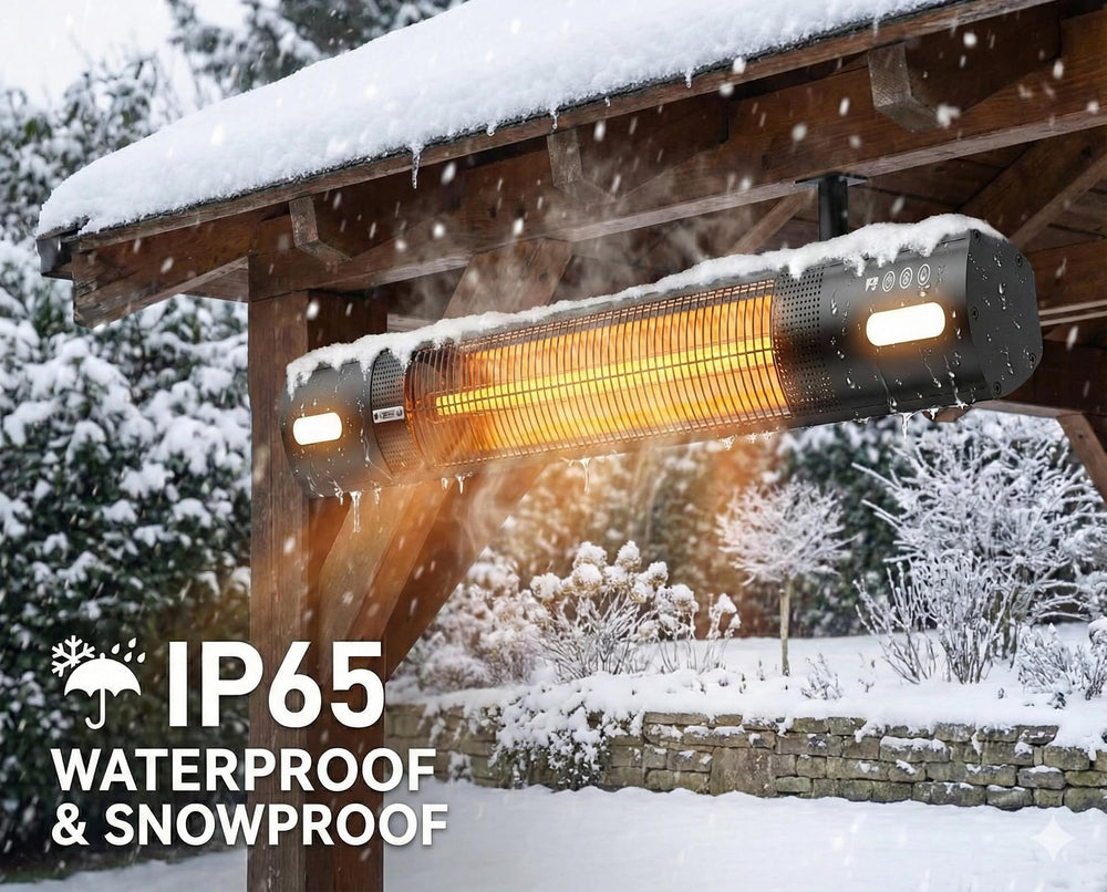 YESERLI LED light and controls visible for evening illumination and ease