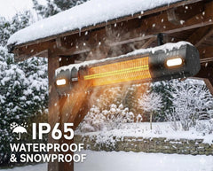 YESERLI LED light and controls visible for evening illumination and ease