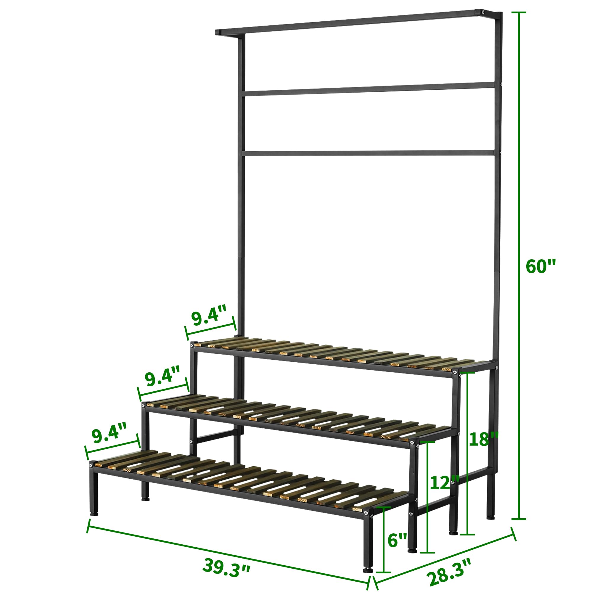 yeshine stand next to chair for scale helping visualize 60 inch height