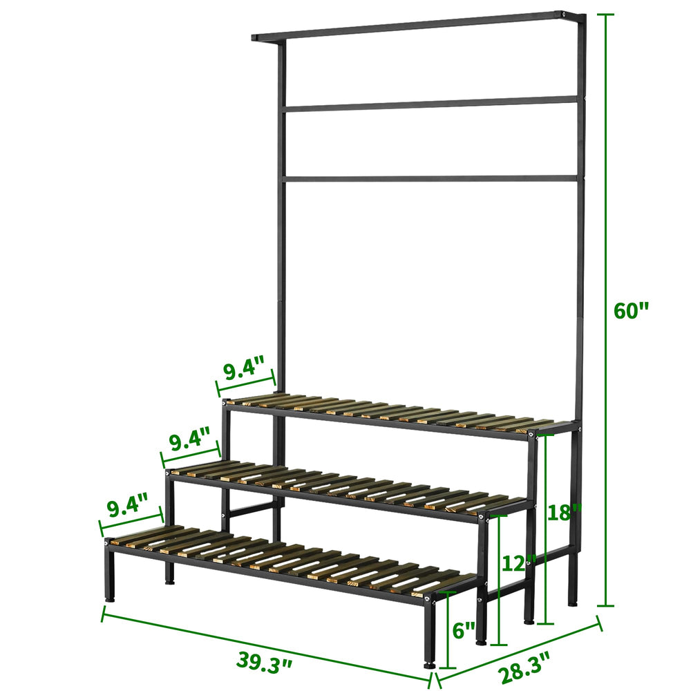 yeshine stand next to chair for scale helping visualize 60 inch height