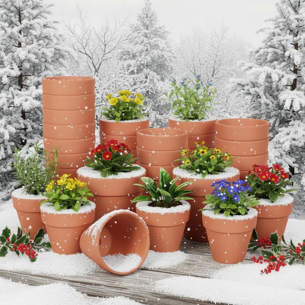 YESIACE hand holding a 4-inch pot showing compact size advantage