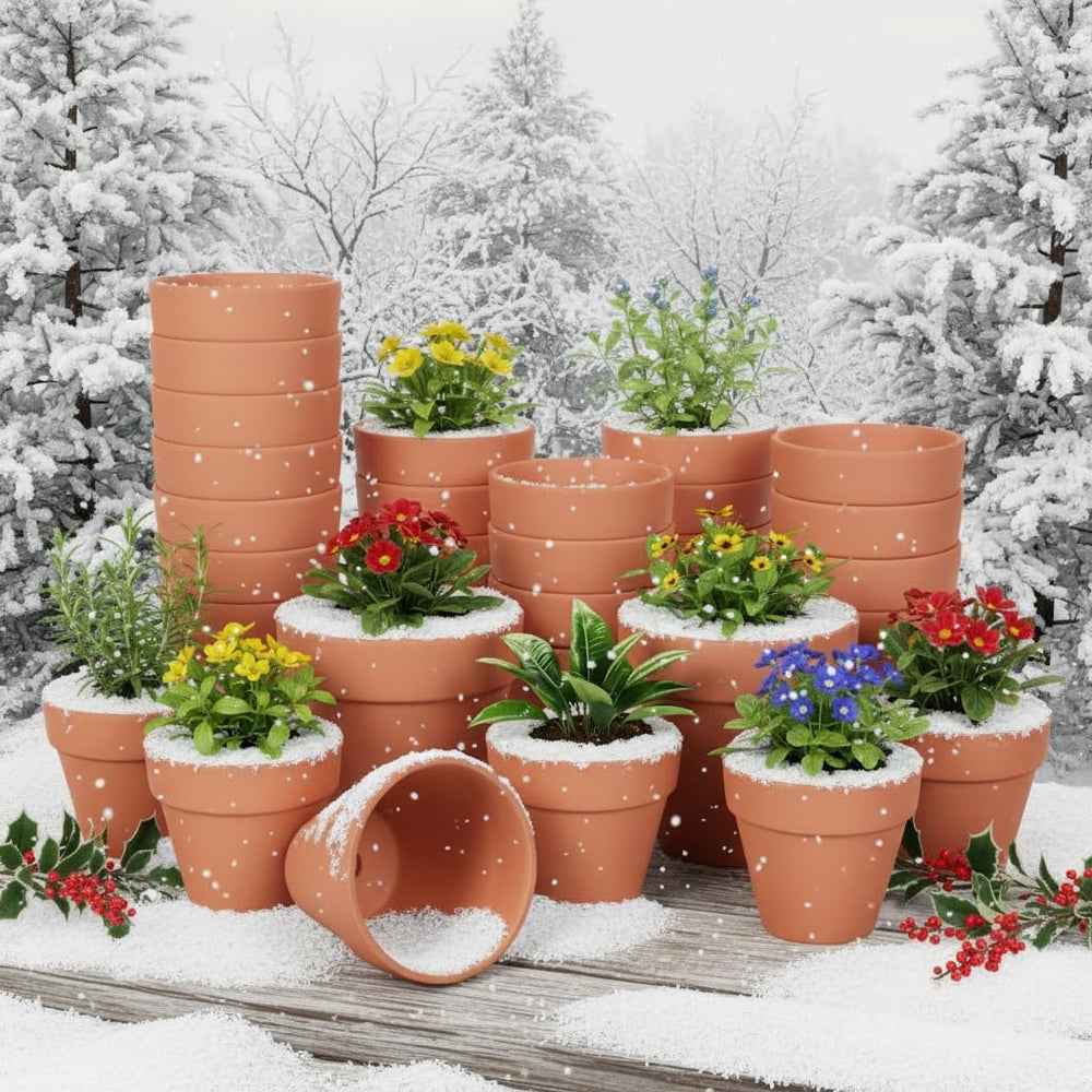 YESIACE hand holding a 4-inch pot showing compact size advantage