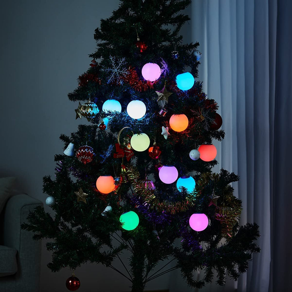 YESIE remote control and USB‑C cord beside an orb for quick recharge convenience