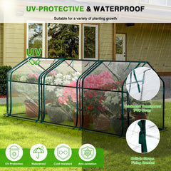 Yesker interior with pots showing protected plant growth