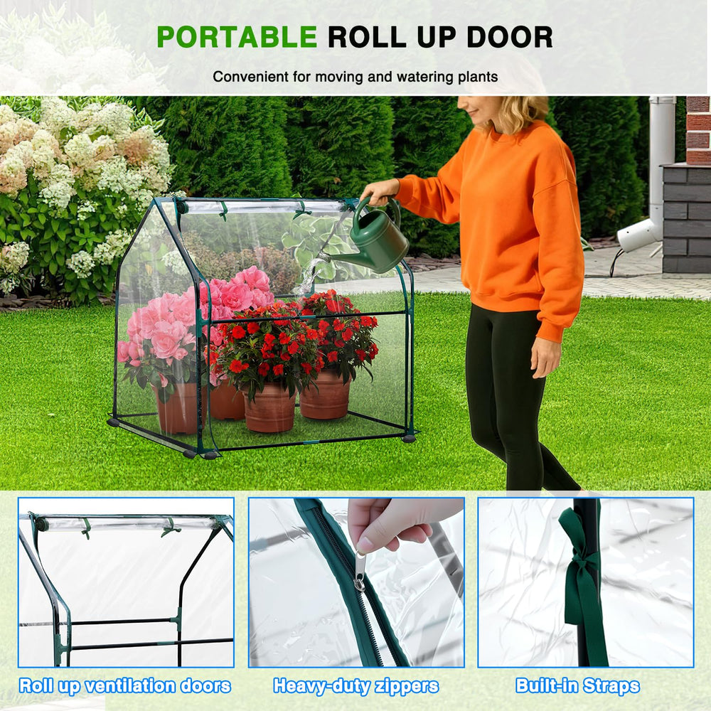 Yesker clear PVC cover close-up showing sunlight transmission and protection